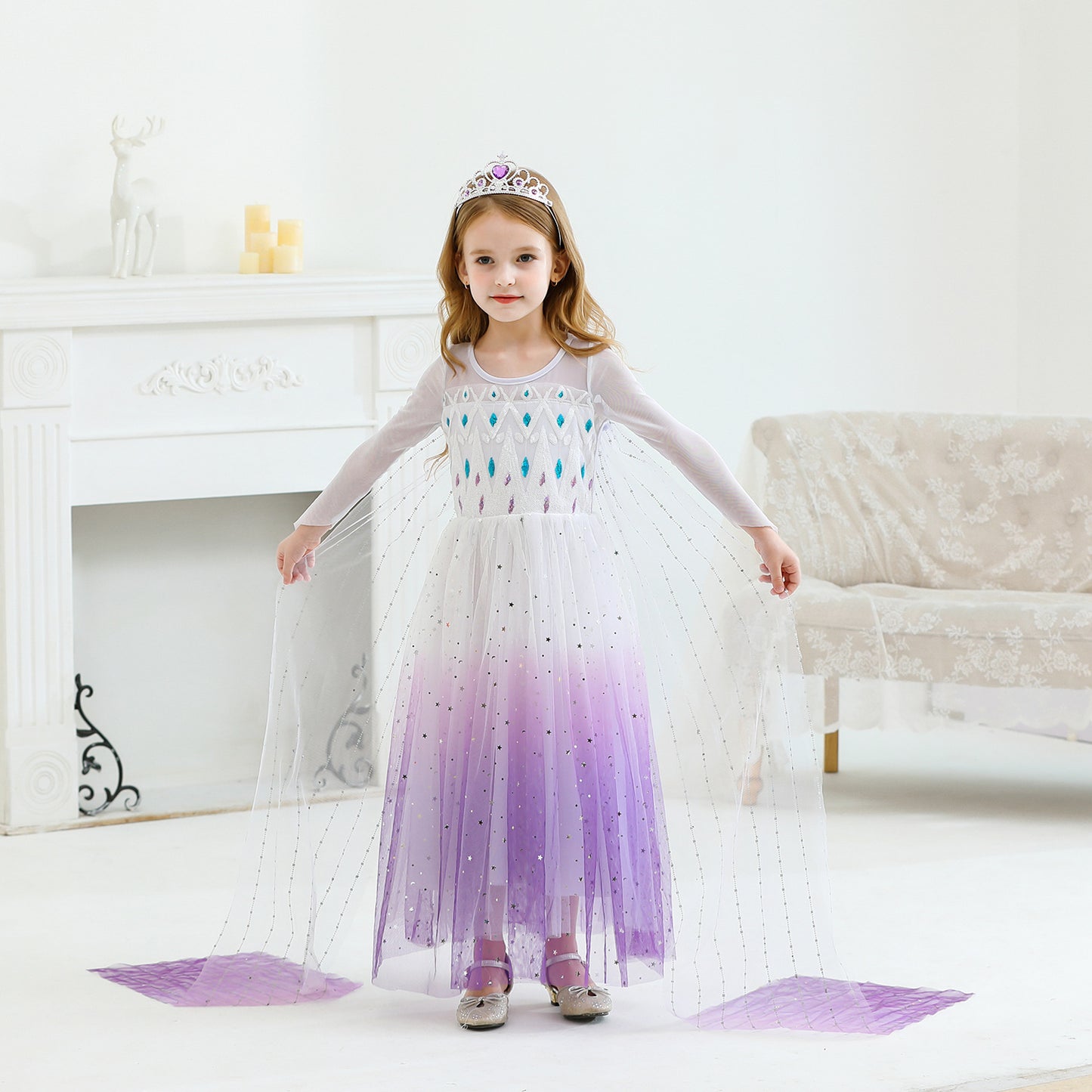 Elsa white dress