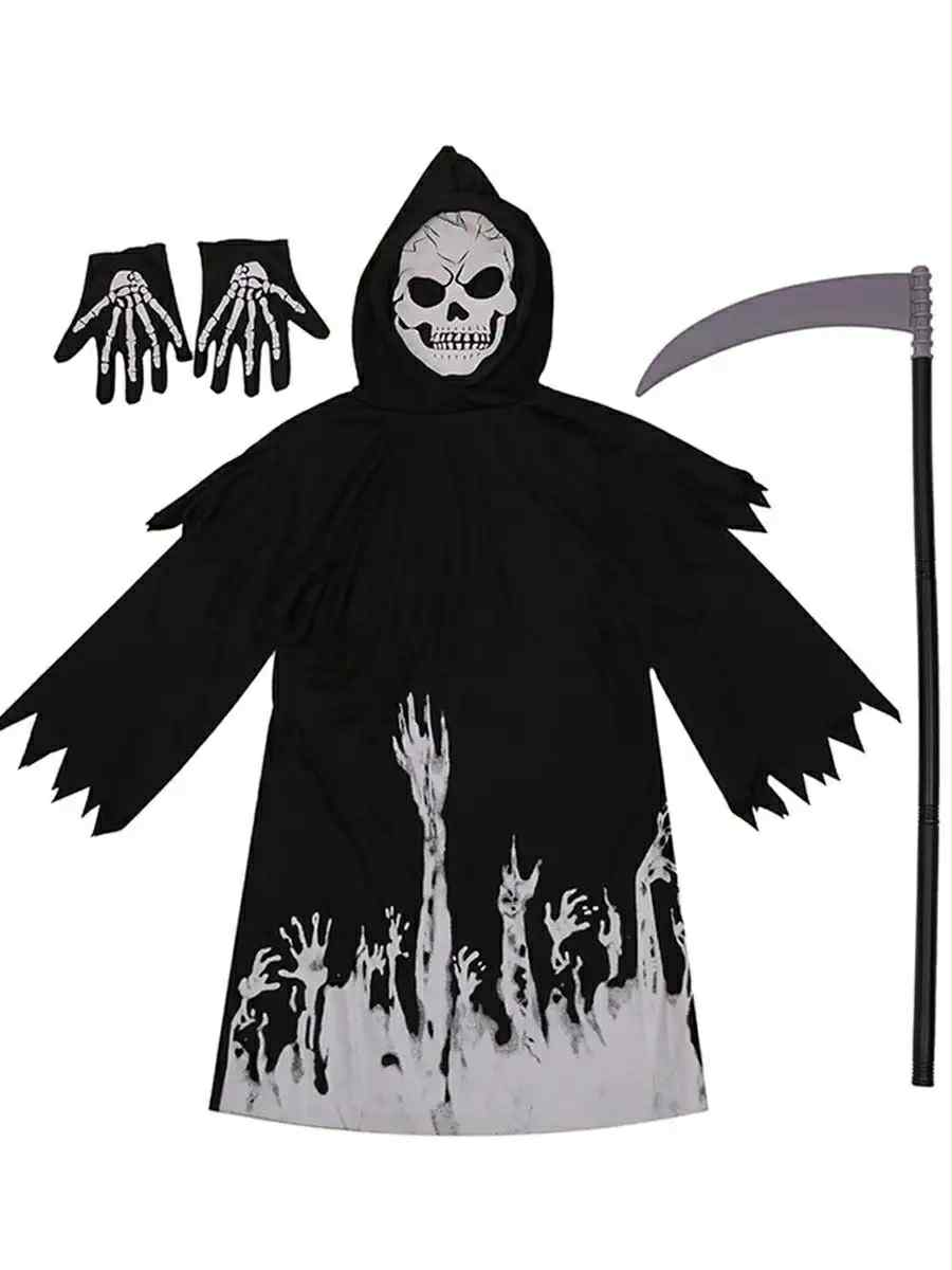 Grim reaper glow in the dark costume