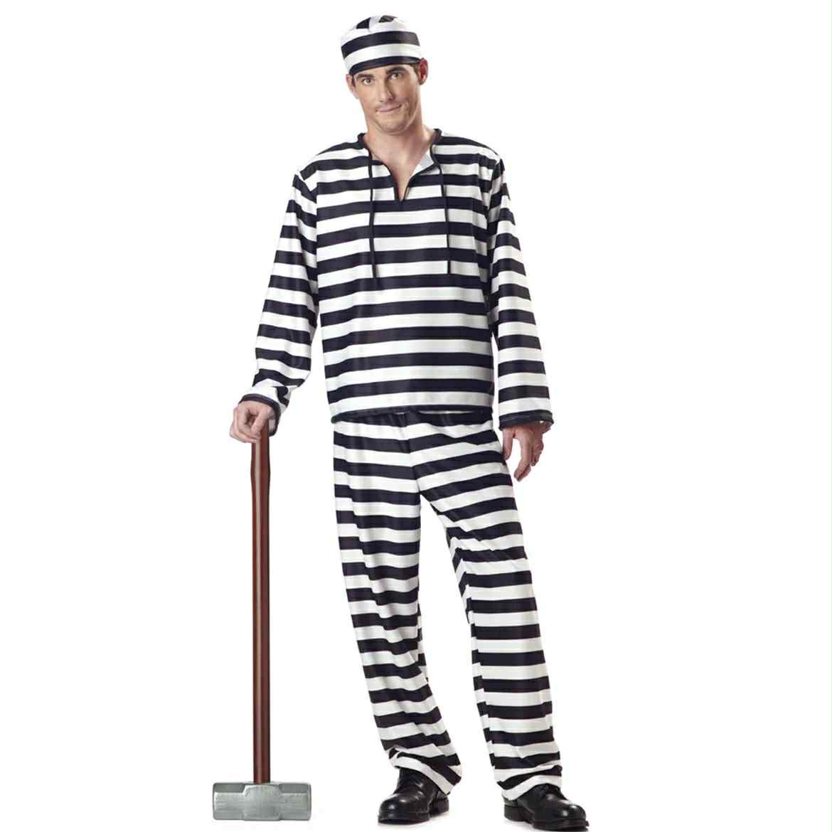 Prisoner striped costume