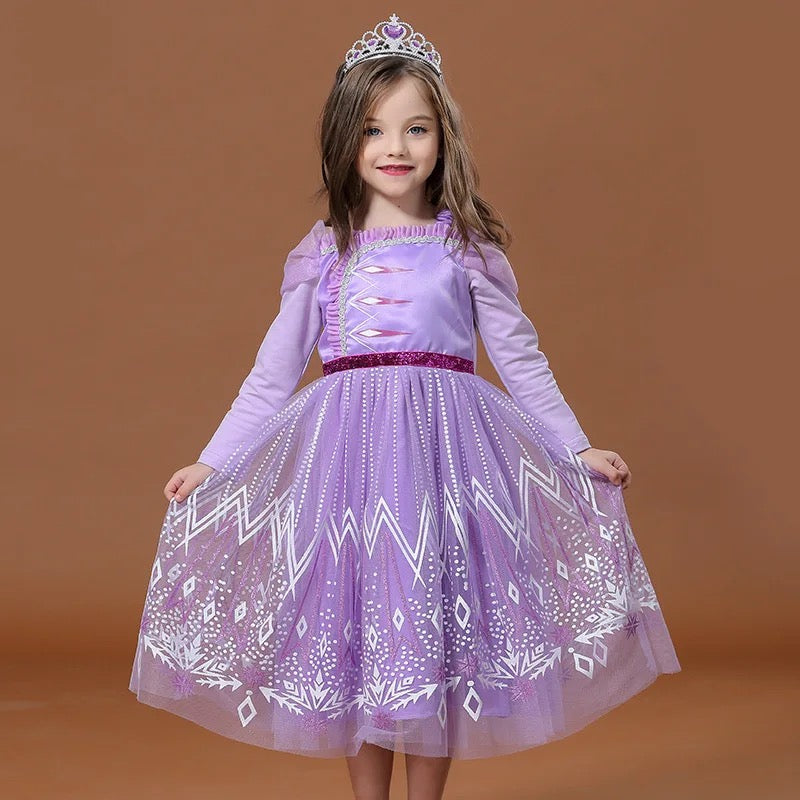 Elsa new design purple dress
