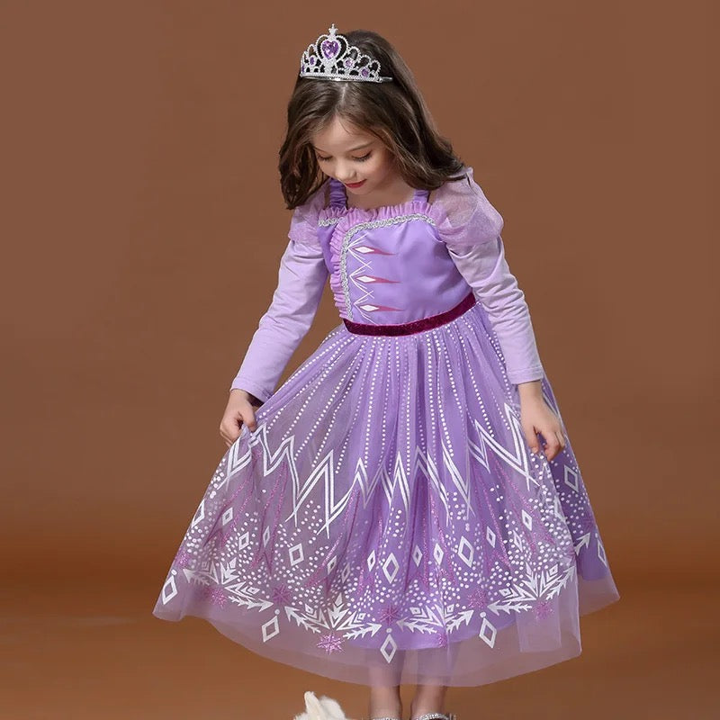 Elsa new design purple dress