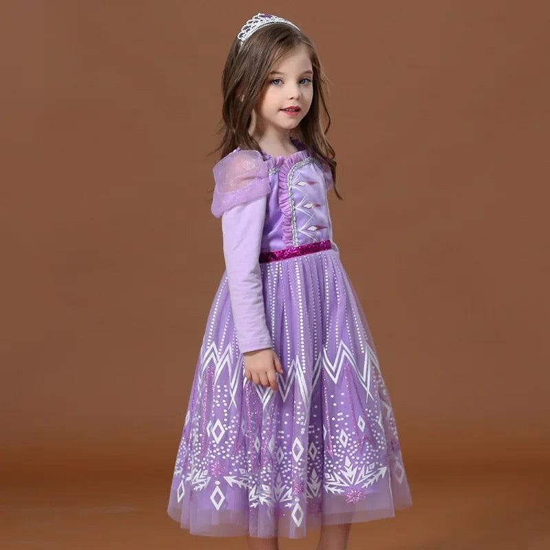 Elsa new design purple dress