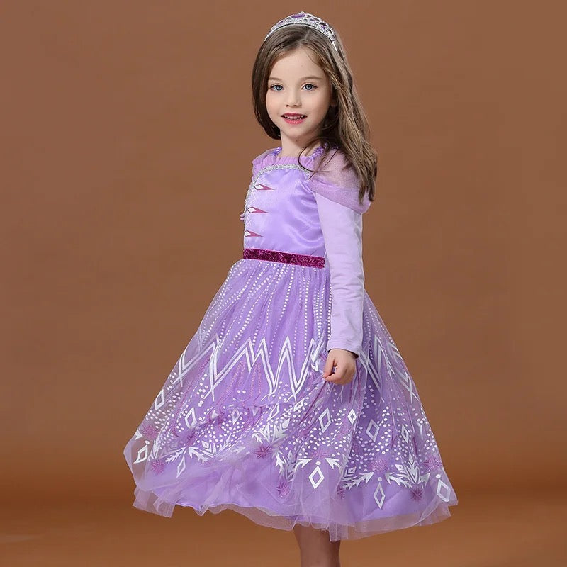 Elsa new design purple dress