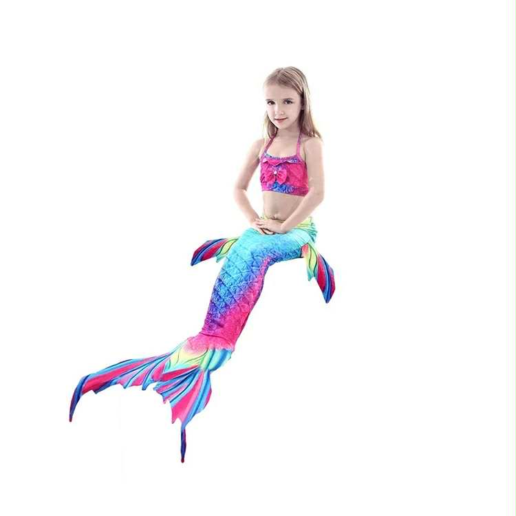 Hafmeyjan sundföt rainbow - með sporði