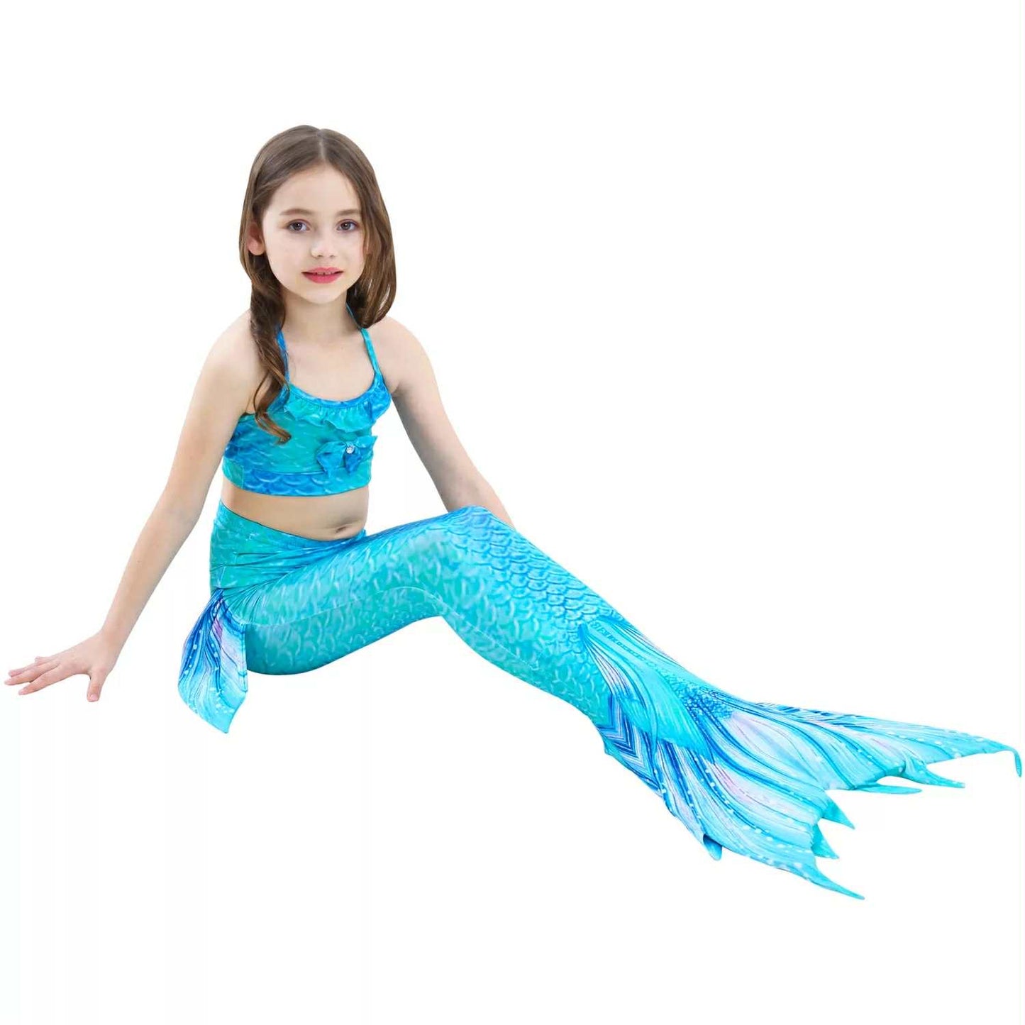 Hafmeyjan sundföt blue - með sporði