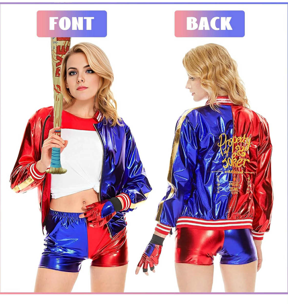 Harley quinn búningur - fullorðins