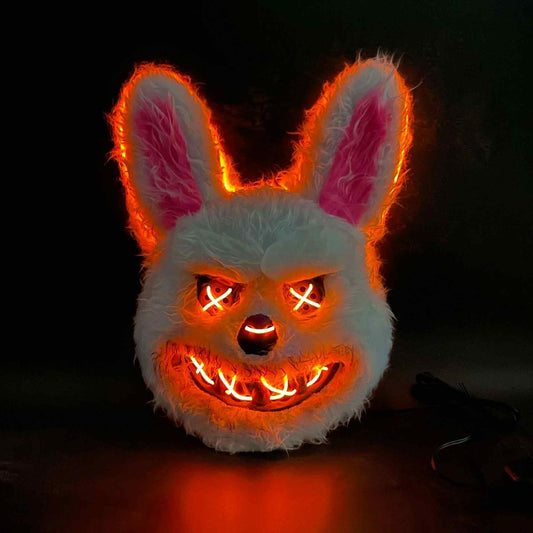 Halloween LED light up horror mask Rabbit and Brown Bear