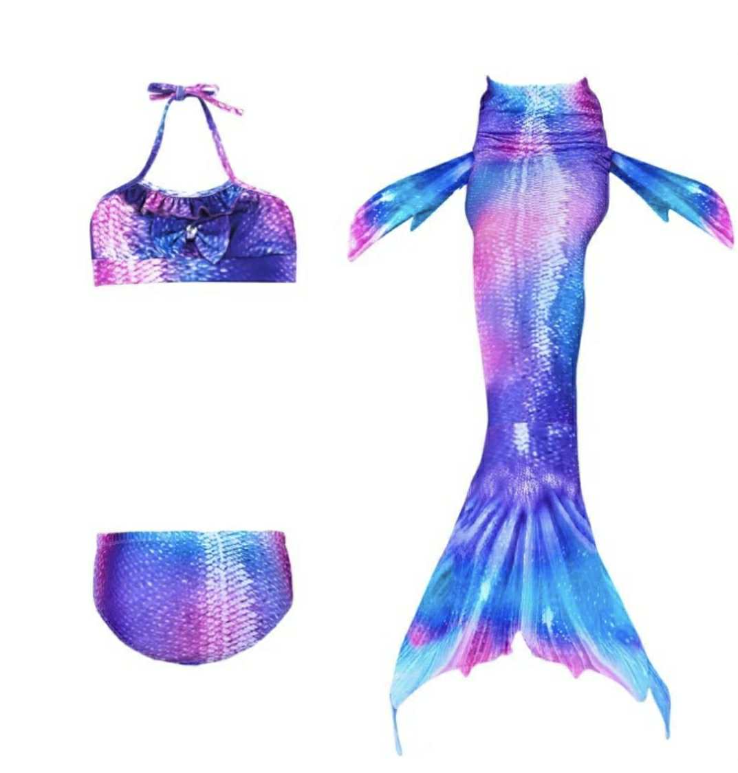 Hafmeyjan sundföt purple - með  sporði