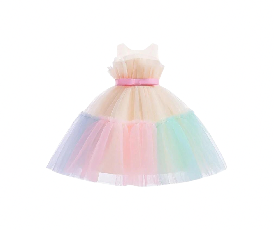 Rainbow party dress