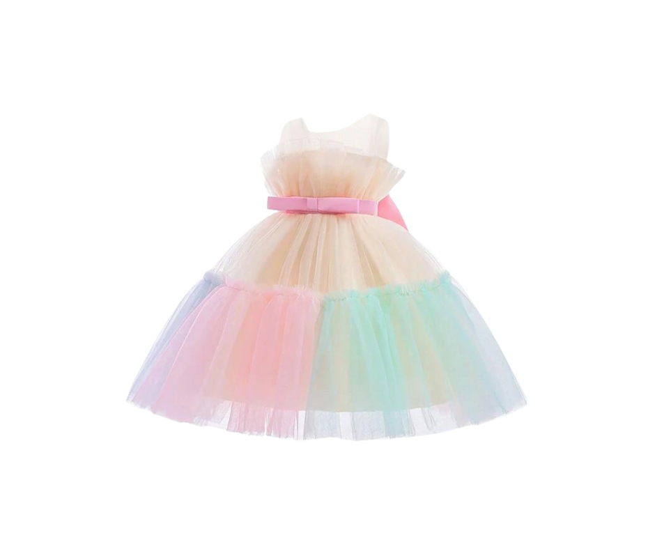 Rainbow party dress
