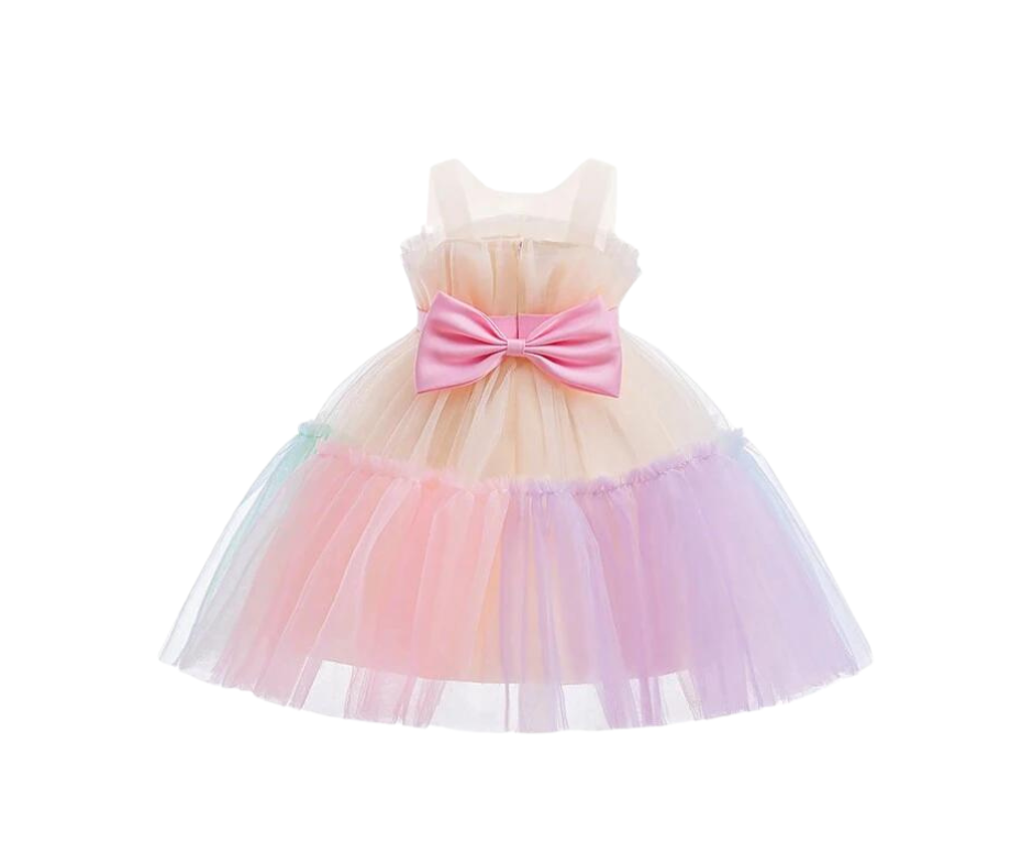 Rainbow party dress