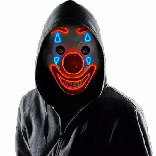 Scary clown LED mask